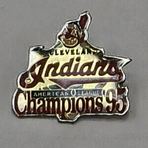 Cleveland Indians 1995 Champions Lapel Cap Pin MLB American League Sports